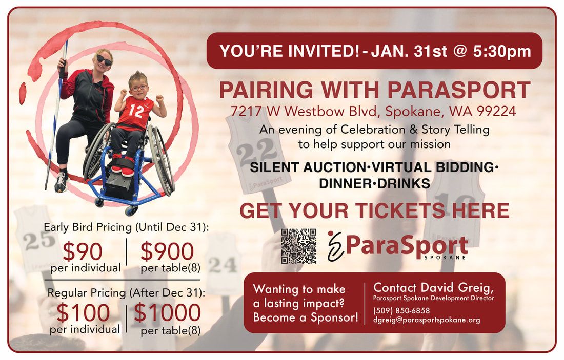 Invitation to Pairing with ParaSport on January 31 at 5:30 pm