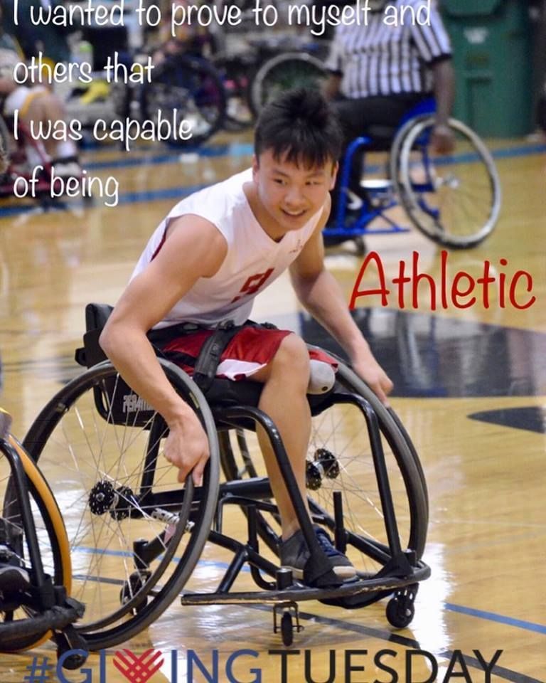 Player pushes up court, text reads I was capable of being athletic