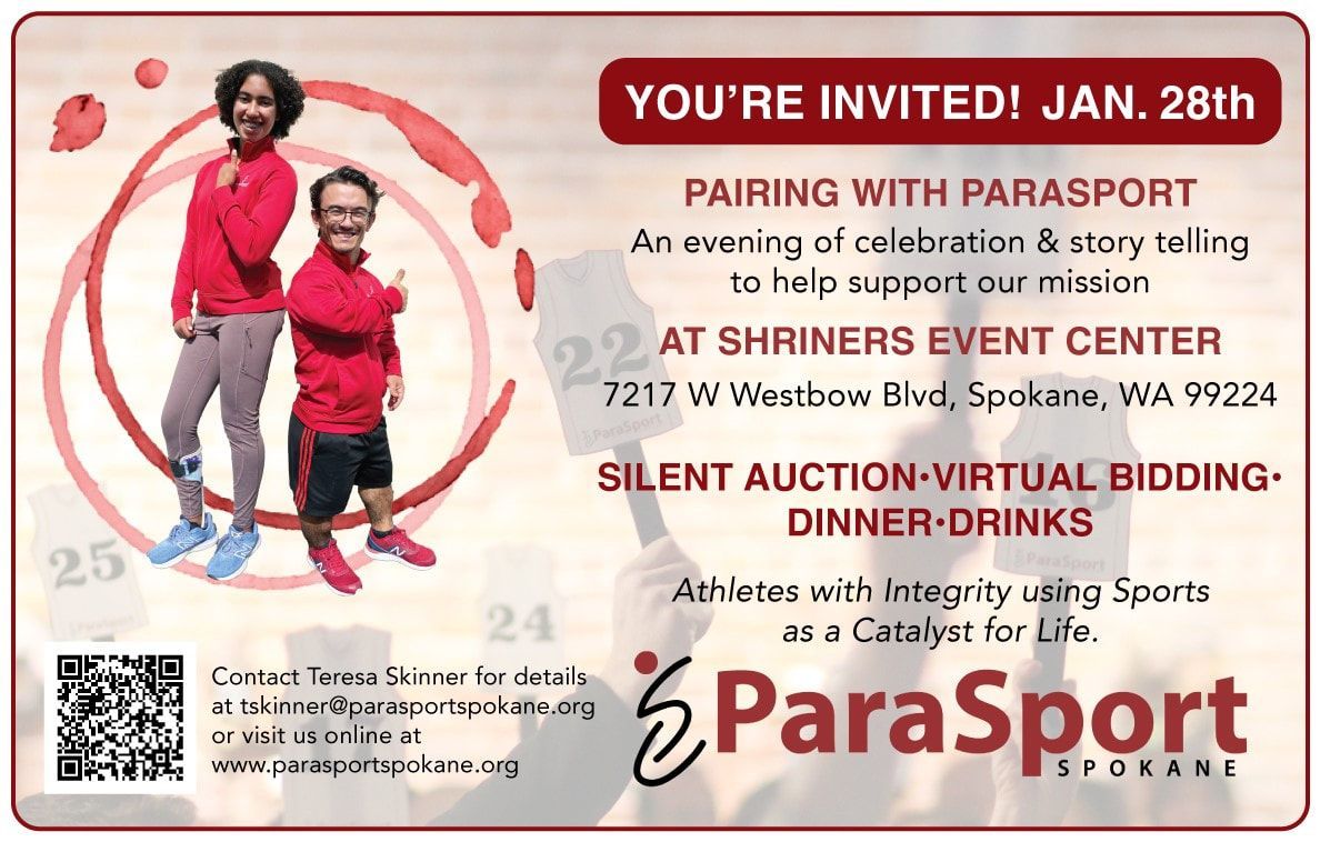 Pairing with ParaSport invitation for Jan. 28 at Shriners Event Center