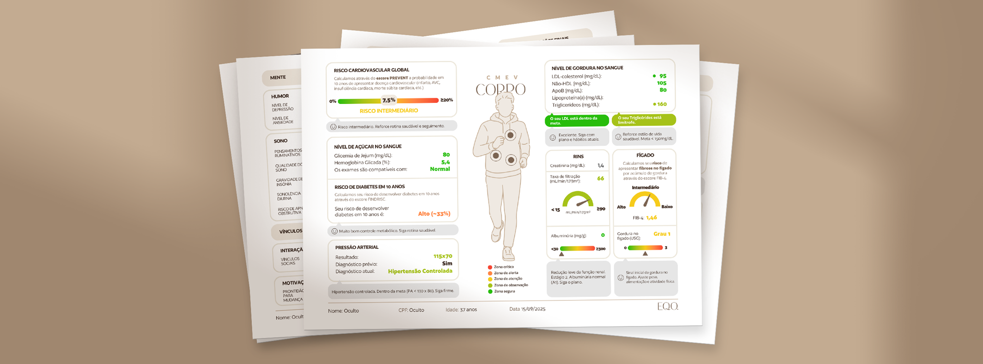 Exemplo do Mapa CMEV com visualização estruturada de dados de saúde