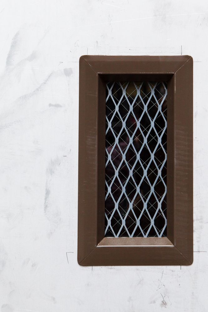 Small Security Window in Door — Coastal Screens & Glass in Laurieton, NSW