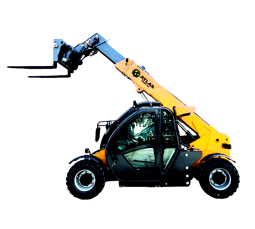 Yellow mini-excavator with black tracks and canopy; bucket lowered, ready to dig.