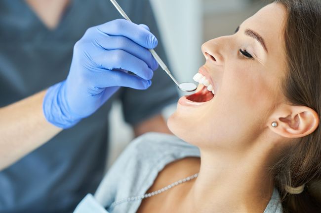 woman at the dentist