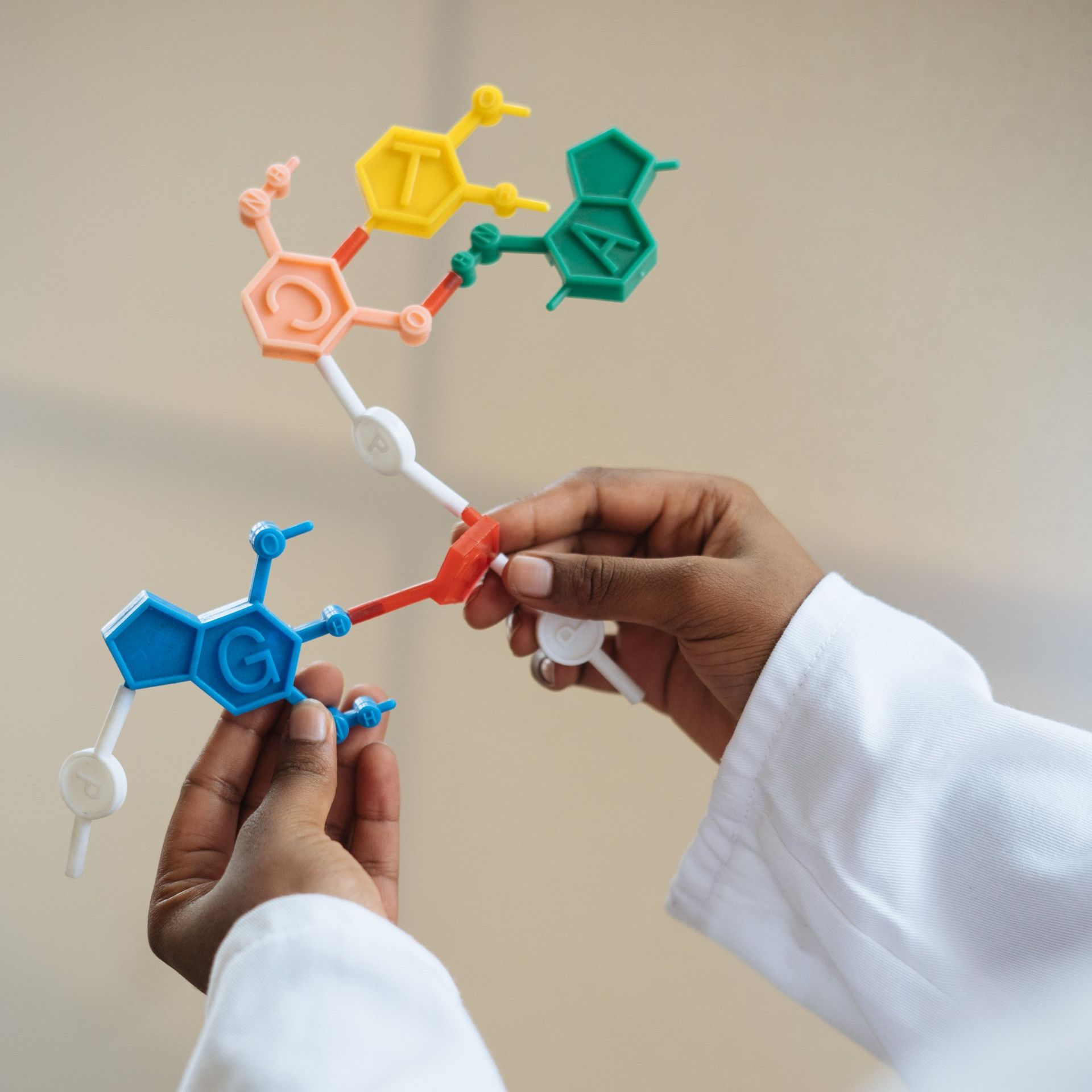 doctor holding a dna map or diagram
