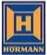 Hörmann logo: yellow H in a blue square with orange border and brand name below