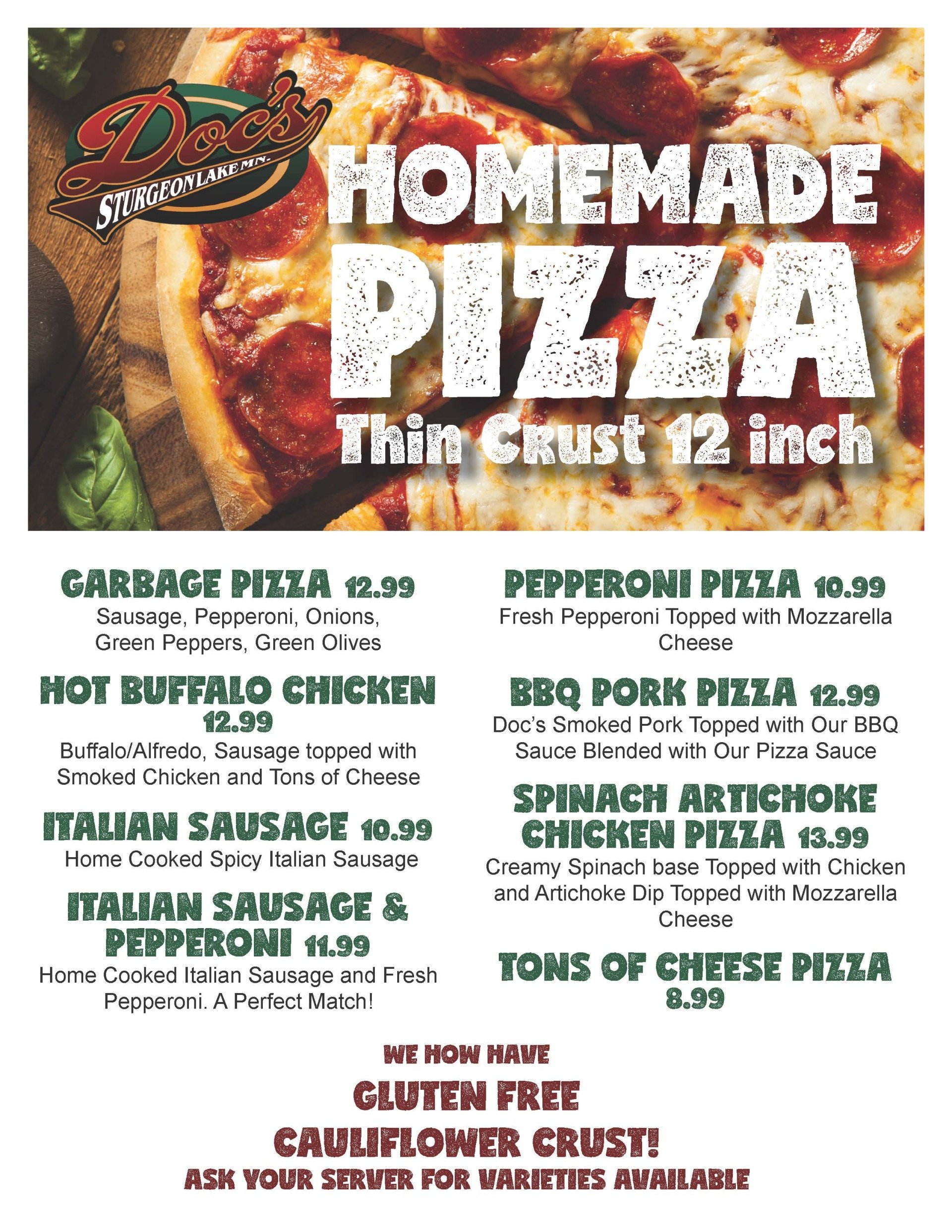 Bar and Grill Sturgeon Lake, MN Doc's Bar and Grill