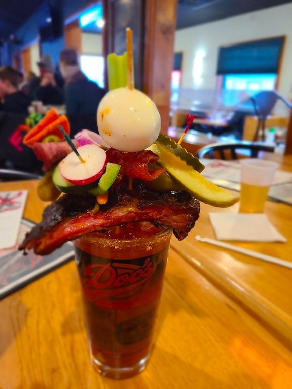Doc's Bloody Mary Drink — Sturgen Lake, MN — Doc's Bar and Grill