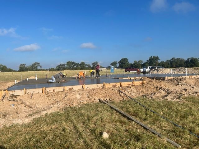 new house concrete foundation