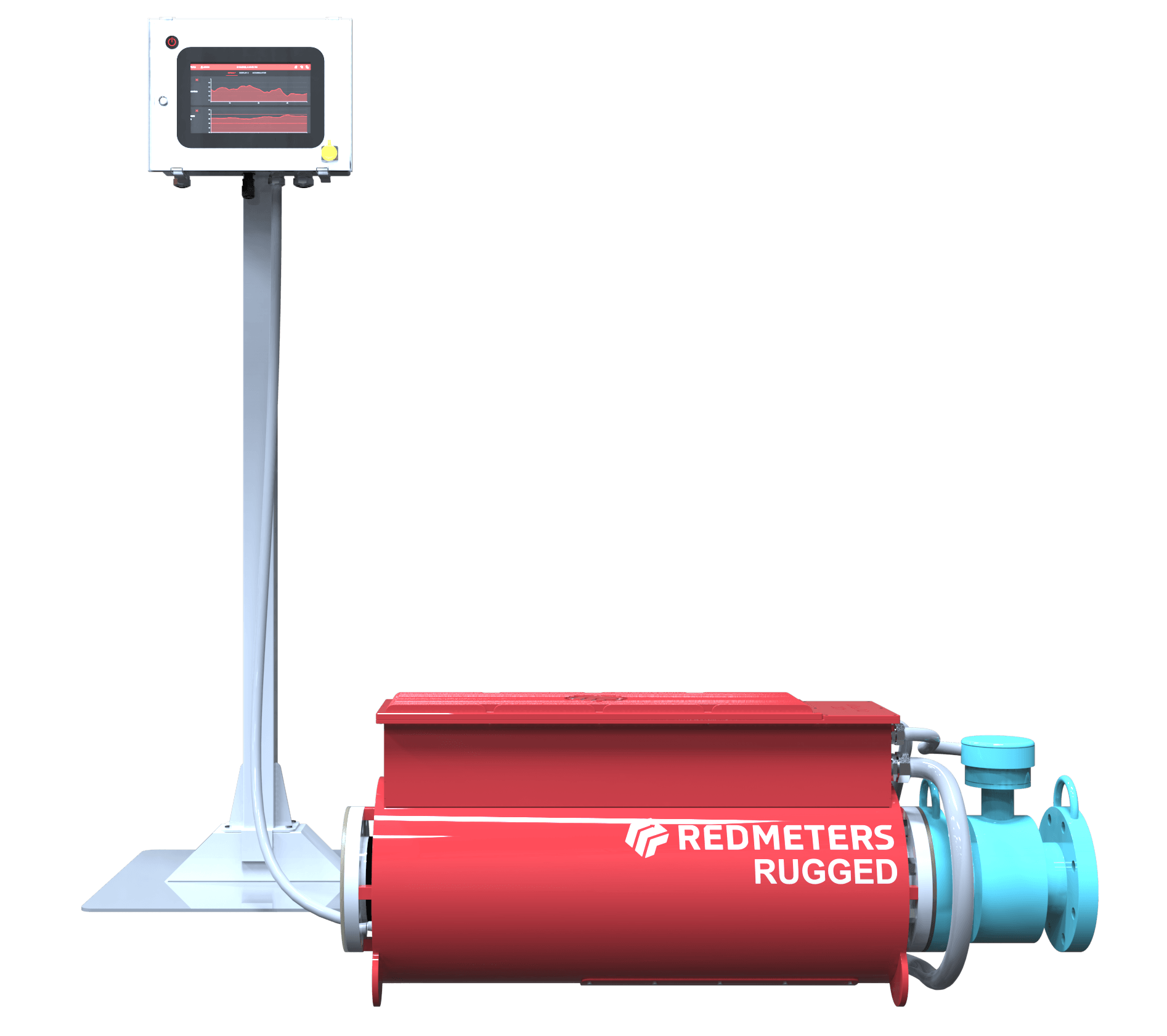 Red Meter Rugged with Stand Mining Density Meter