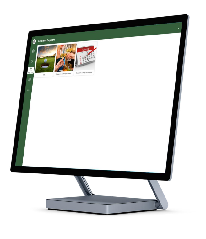 A computer monitor with a calendar on the screen.