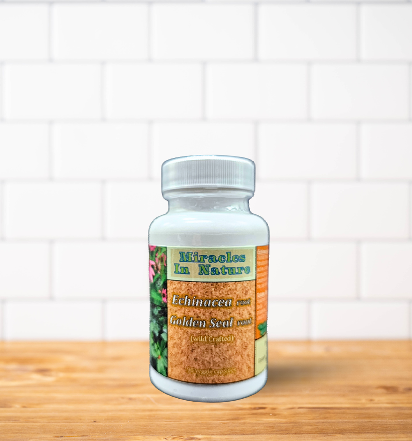 A bottle of pills is sitting on a wooden table.