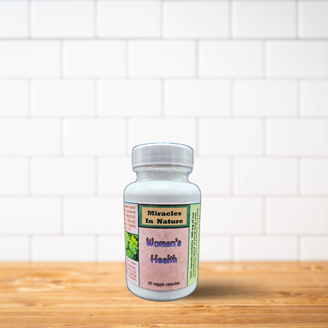 A bottle of digest ease is sitting on a wooden table.