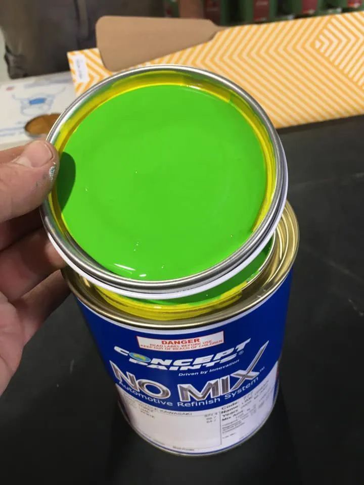Open Can of Bright Green Paint — Paint Place Cowra in Cowra, NSW