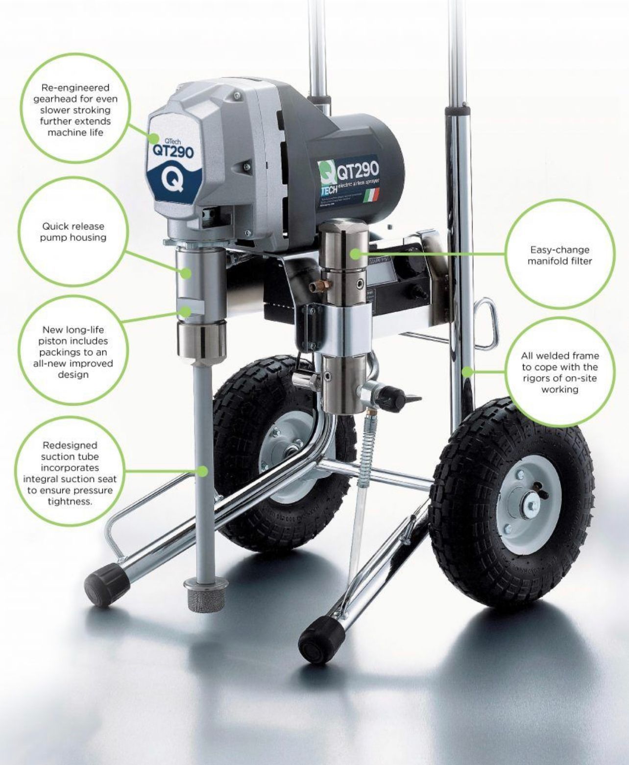 Industrial Cart With Dual Black-and-silver Drill-like Devices and Large Wheels — Paint Place Cowra in Cowra, NSW