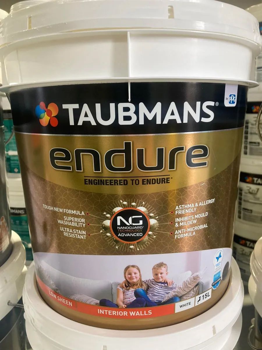 Taubmans Endure Paint Bucket With Gold Label — Paint Place Cowra in Cowra, NSW