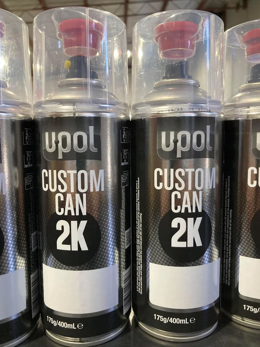 Close-up of uPol Custom Can 2k Spray — Paint Place Cowra in Young, NSW