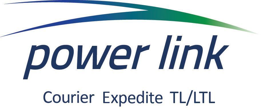 The logo for power link courier expedite tl / ltl