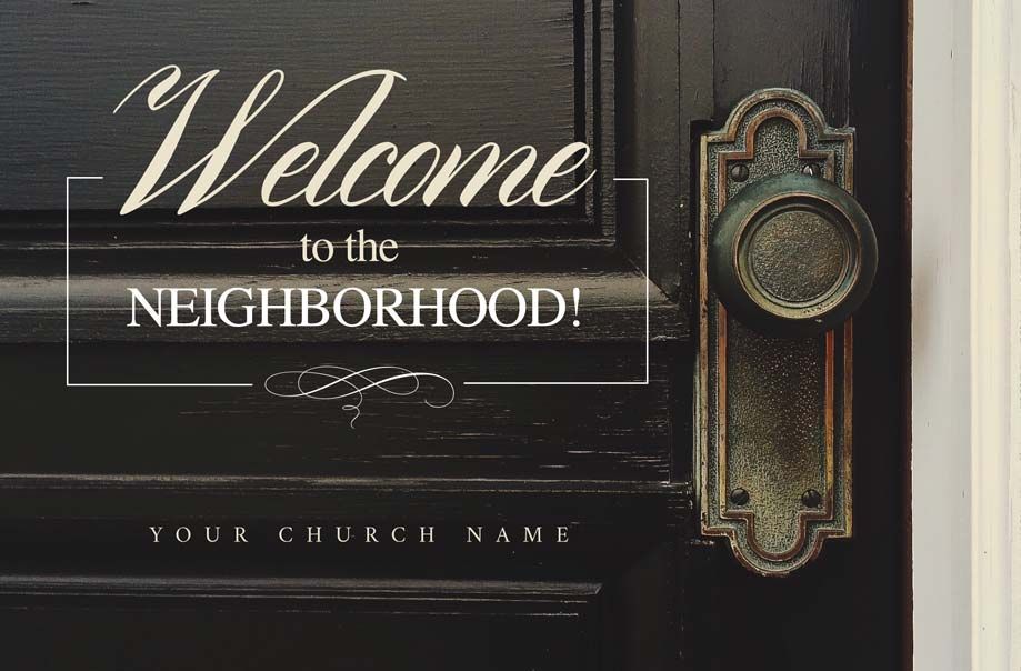Black door with brass hardware;