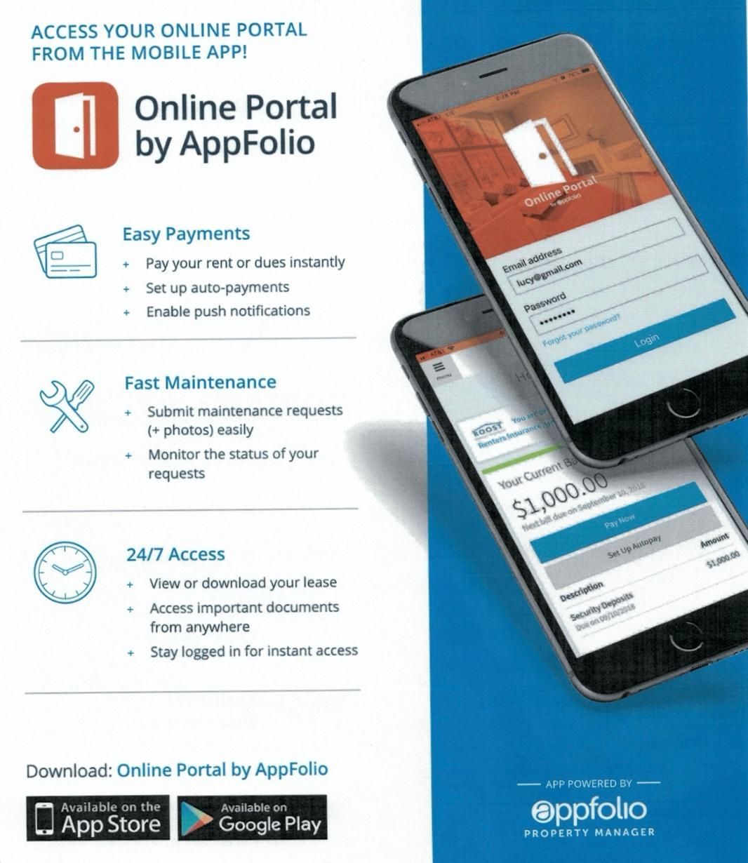Online Portal by Appfolio