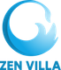 Blue logo: stylized swan within a curved wave, with 