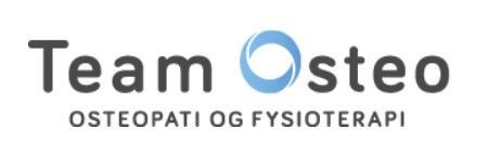 Team Osteos logotyp med en blå virvel i bokstaven