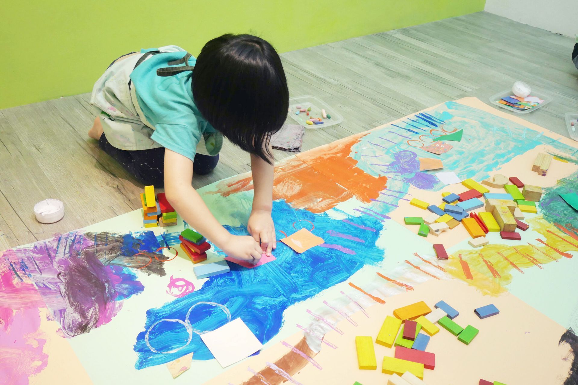 幼兒主題塗鴉 - 多媒材創作