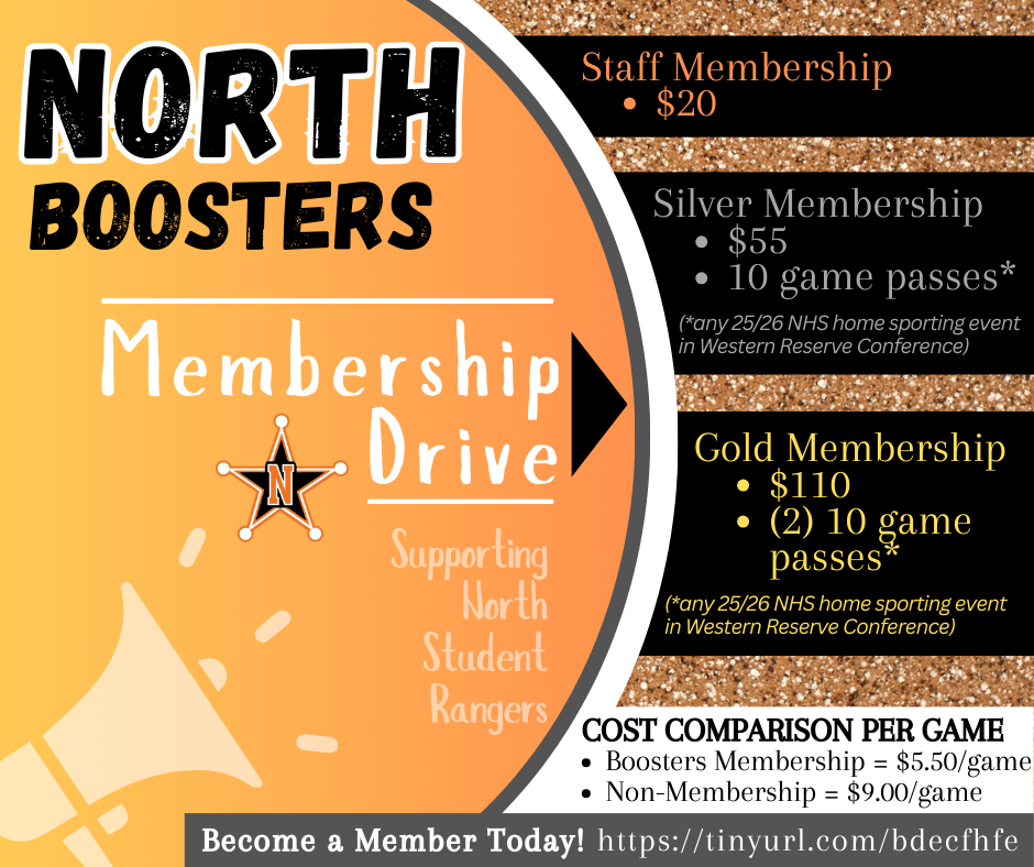 North Boosters Membership Drive 2025