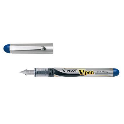 Pilot Füller – blauer Tintenfüller für den schulischen Gebrauch.