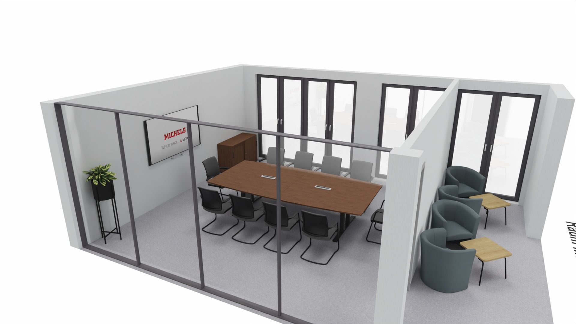 3D Planung eines Konferenzraumes