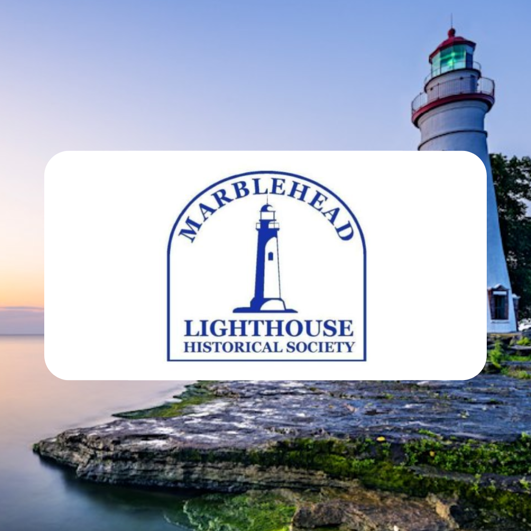 A logo for the marblehead lighthouse historical society