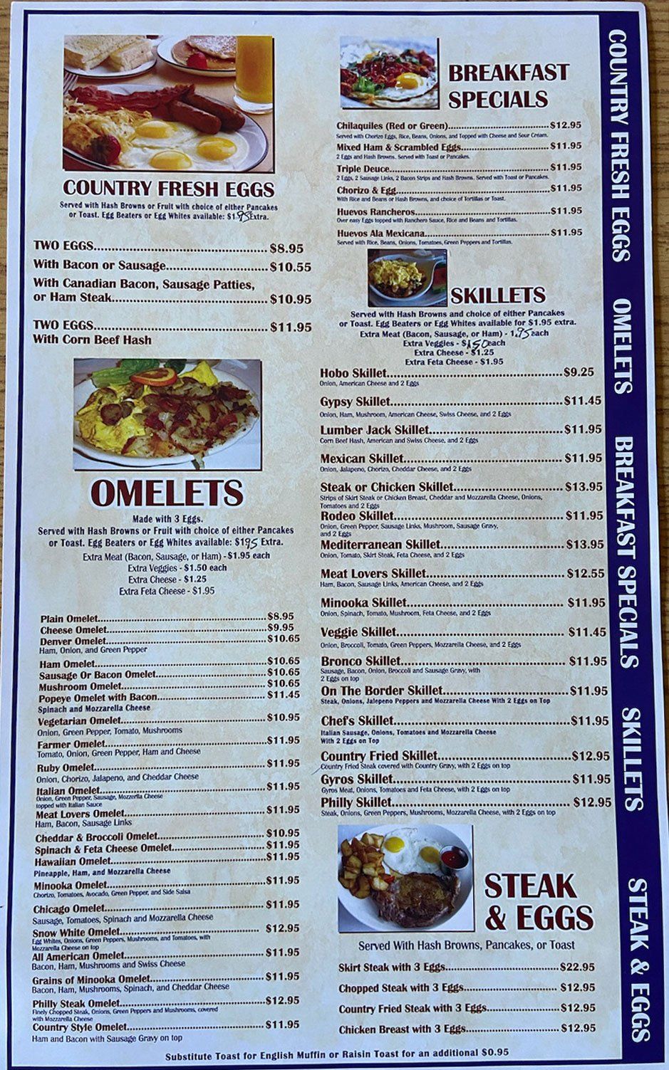 Pancakes and Mexican Dishes Minooka, IL Ruby's Pancake House