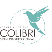 Das Logo von Colibri Skin Professional zeigt einen Kolibri in einem Kreis.