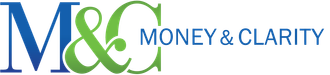 M&C Money & Clarity logo in blue and green text
