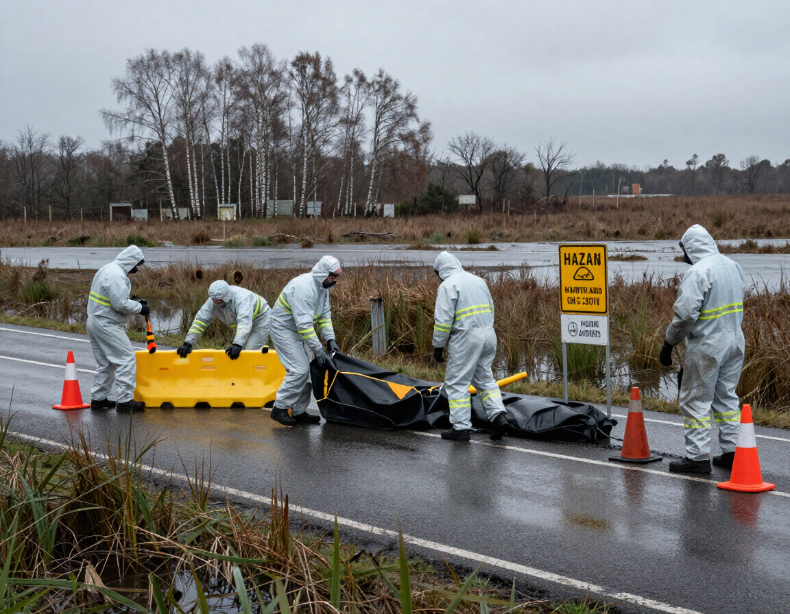 Chemical Spill Emergency Response highway incident