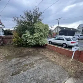 After: Front section cleared and tidied beside a driveway in South Dunedin.