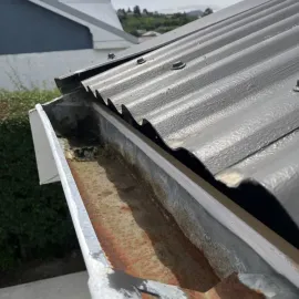 After: gutter cleaning, removal of leaves and debris in Bradford.