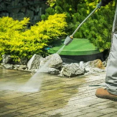 Example of pressure washing work used to illustrate typical exterior cleaning costs for residential homes in Dunedin.