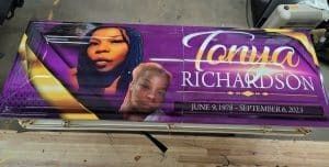 Peaks & Waters Memorial Funeral Care Customized Wrapped Caskets
