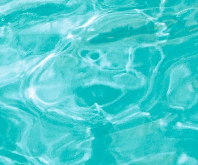 Turquoise water with gentle swirling ripples and light reflections