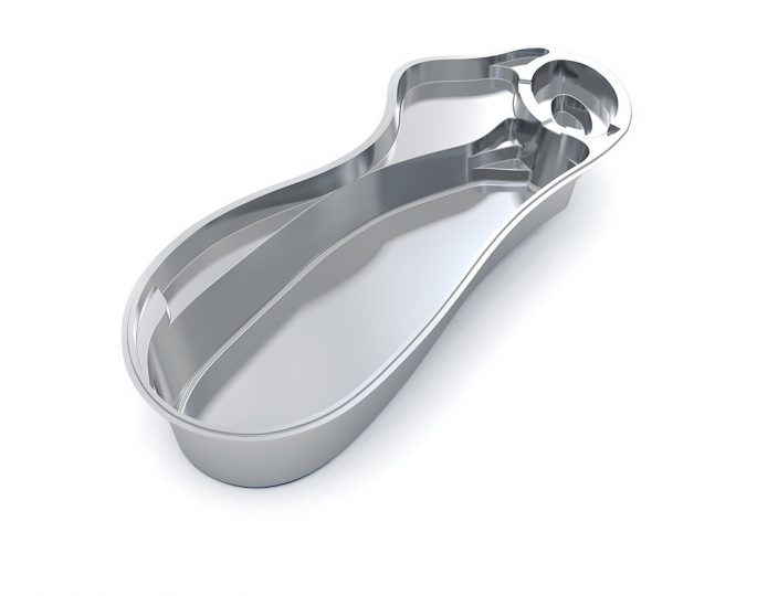 Get a Pool Quote Silver metal nail clipper on a white background
