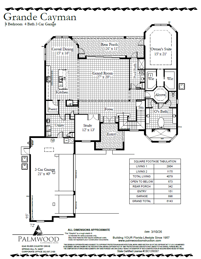Antigua Floor Plan by Palmwood Construction