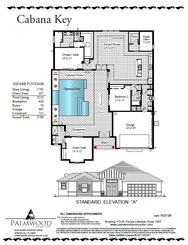 Cabana Key LT. Floor Plan