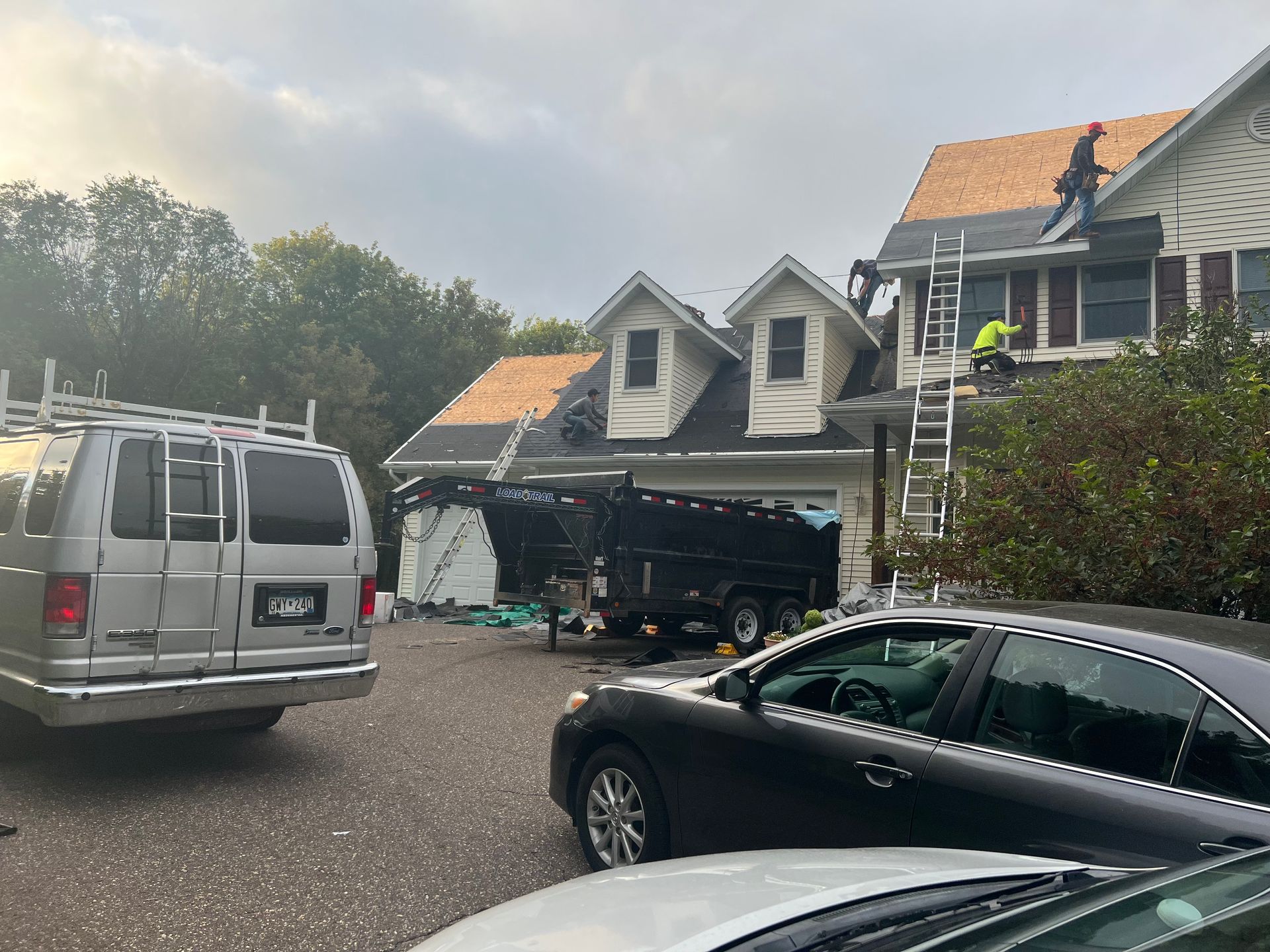 A House With Snow On The Roof | New Richmond, WI | DC Roofing Inc.
