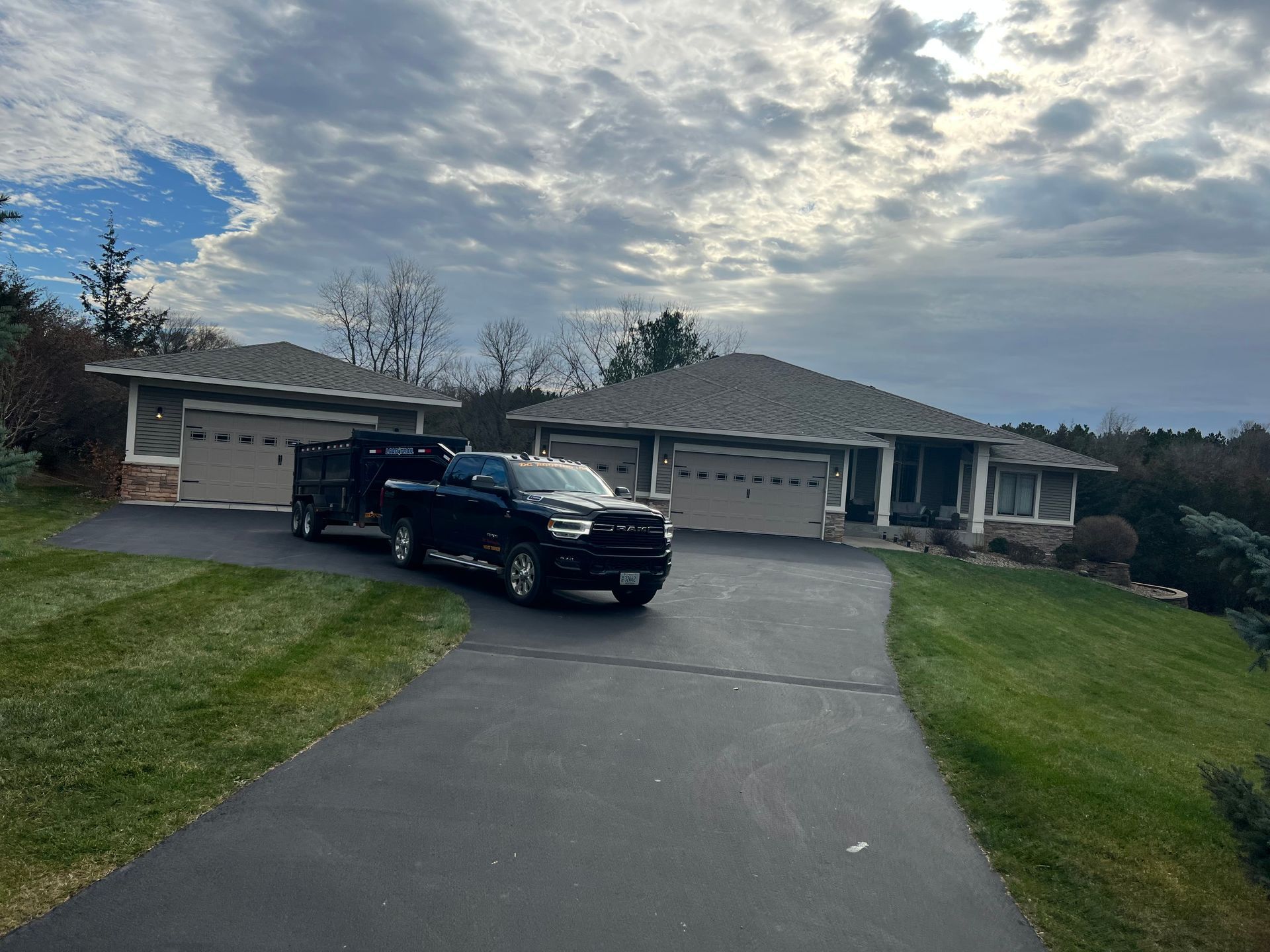 Two People Fixing Roof | New Richmond, WI | DC Roofing Inc. Two People Fixing Roof | New Richmond, WI | DC Roofing Inc.