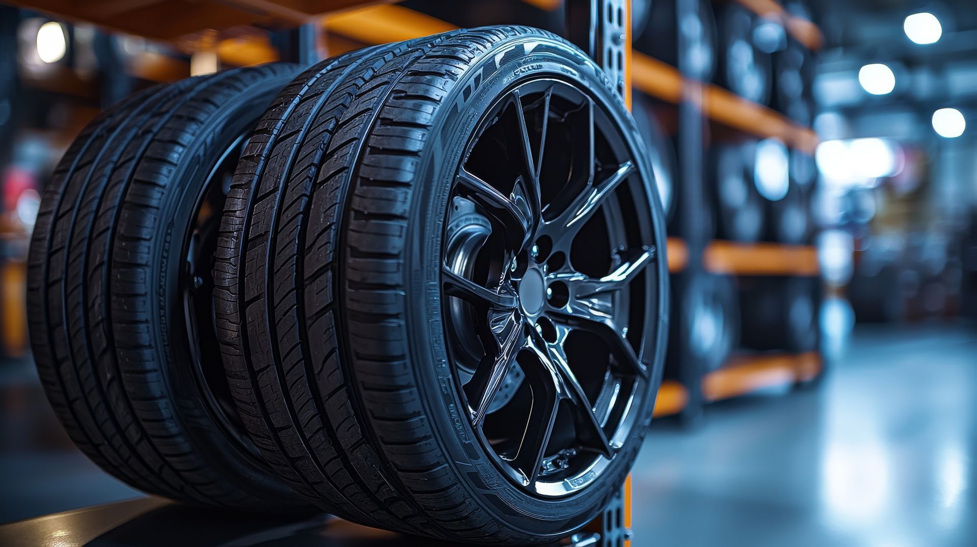 A Stack Tires in Warehouse | Suburban Tire Auto Repair Centers