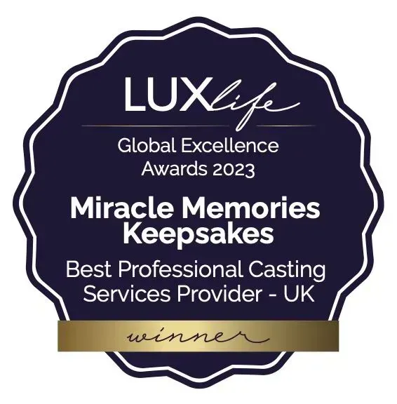 A luxlife global excellence award for miracle memories keepsakes