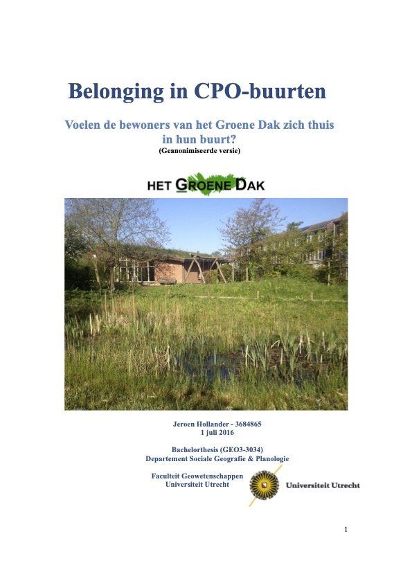 Omslag van een document getiteld 