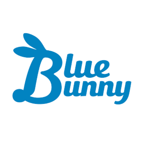 Blue Bunny logo: Blue letter