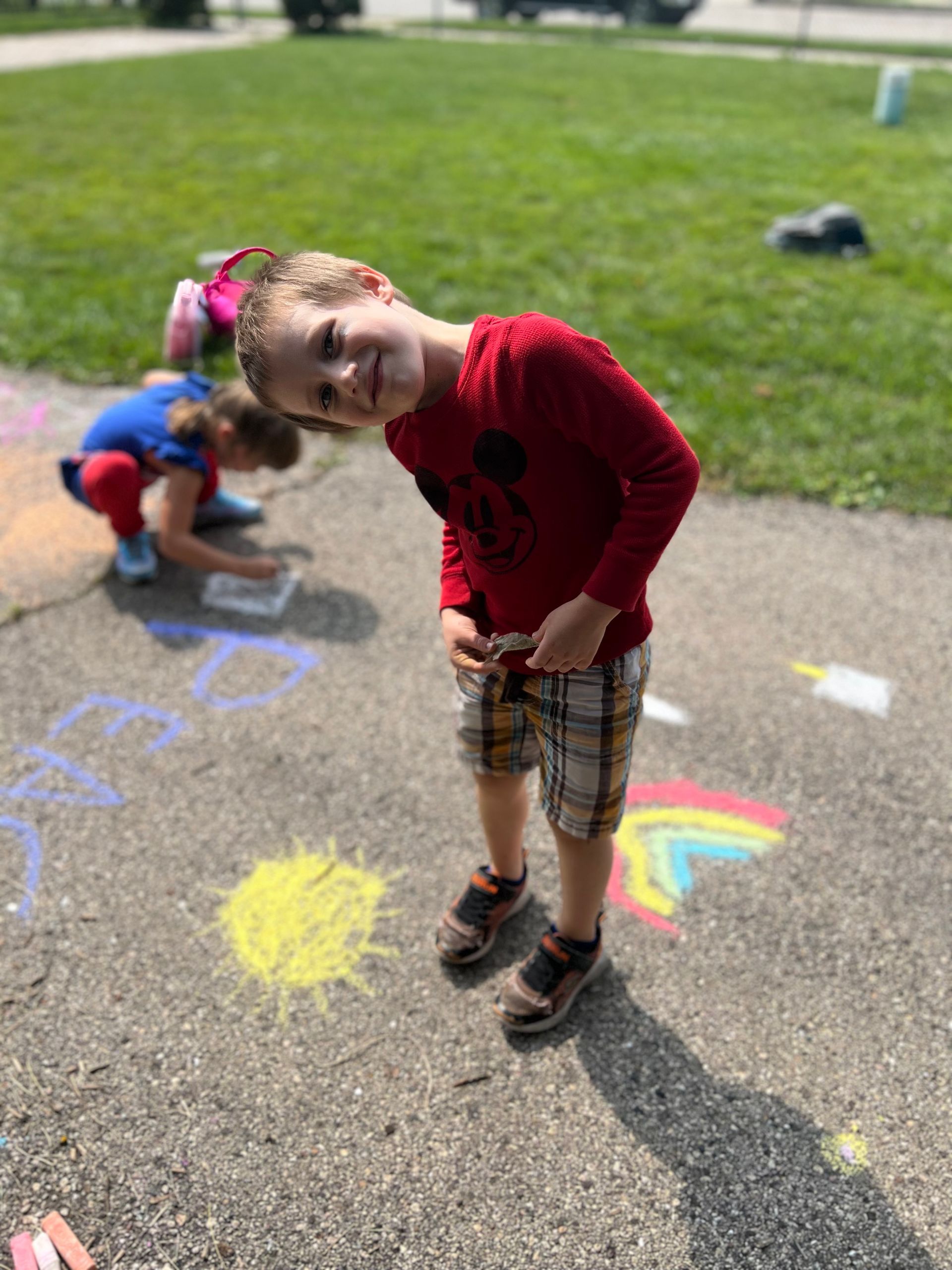 Montessori children spending time outdoors