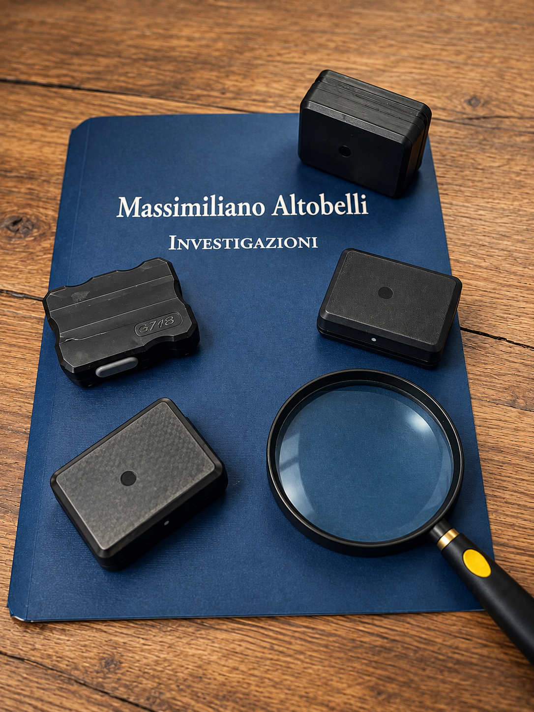 Sistemi GPS professionali per attività investigativa di Massimiliano Altobelli Investigazioni a Roma.